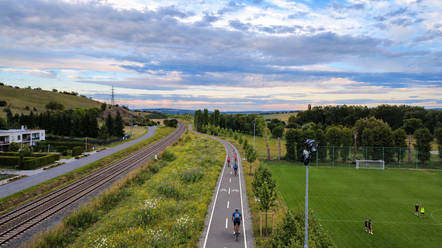 Návrhová vizualizace: Cyklostezka Marefy–Křižanovice